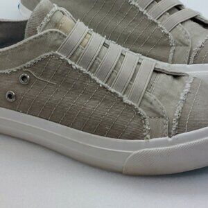 Women's Sneakers Size 6 Blowfish Malibu Canvas Material Fryed Edges